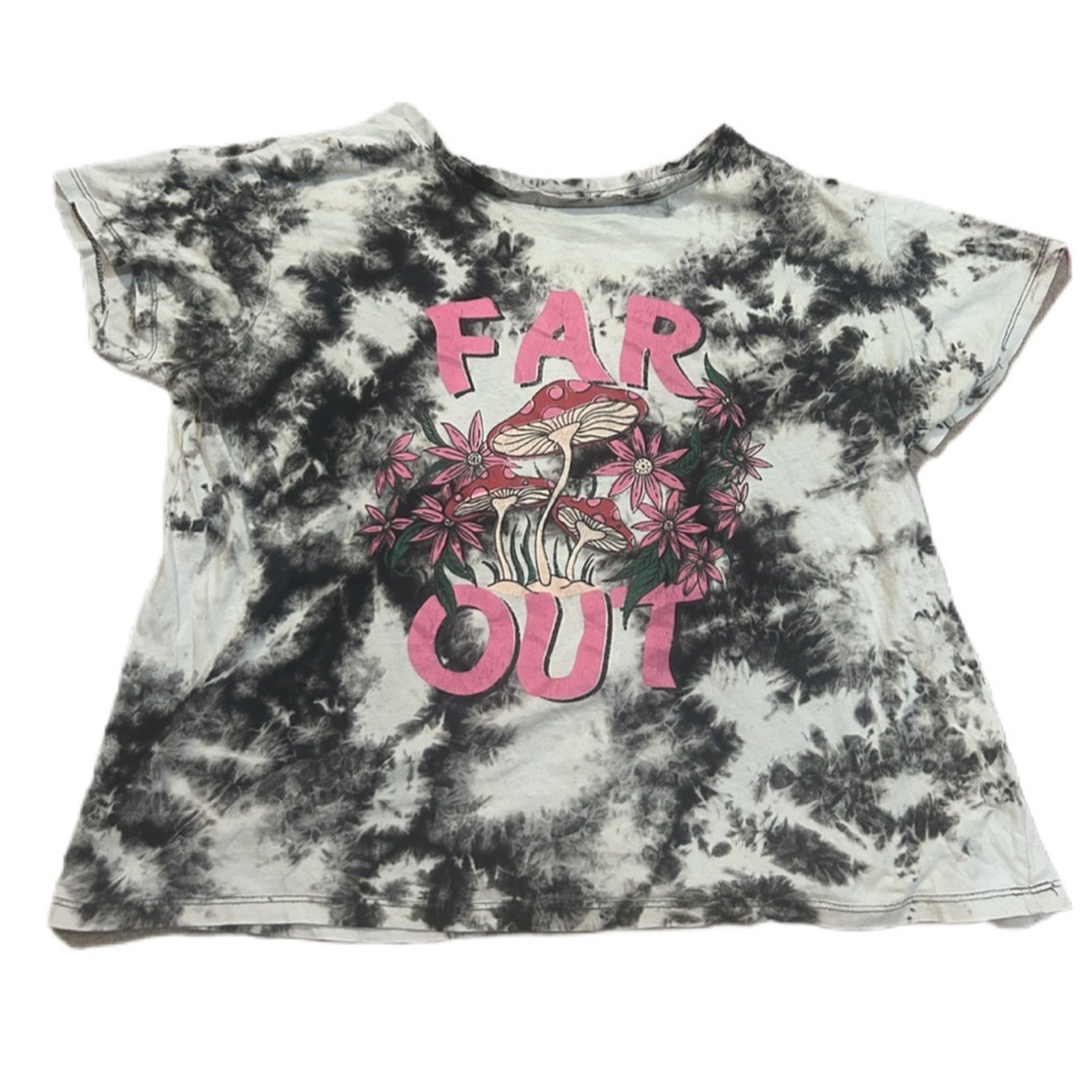 Mushroom Tie-Dye tee cotton tee Shirt